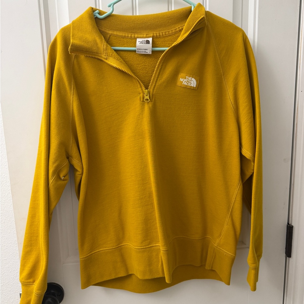 Mustard North Face Half Zip
